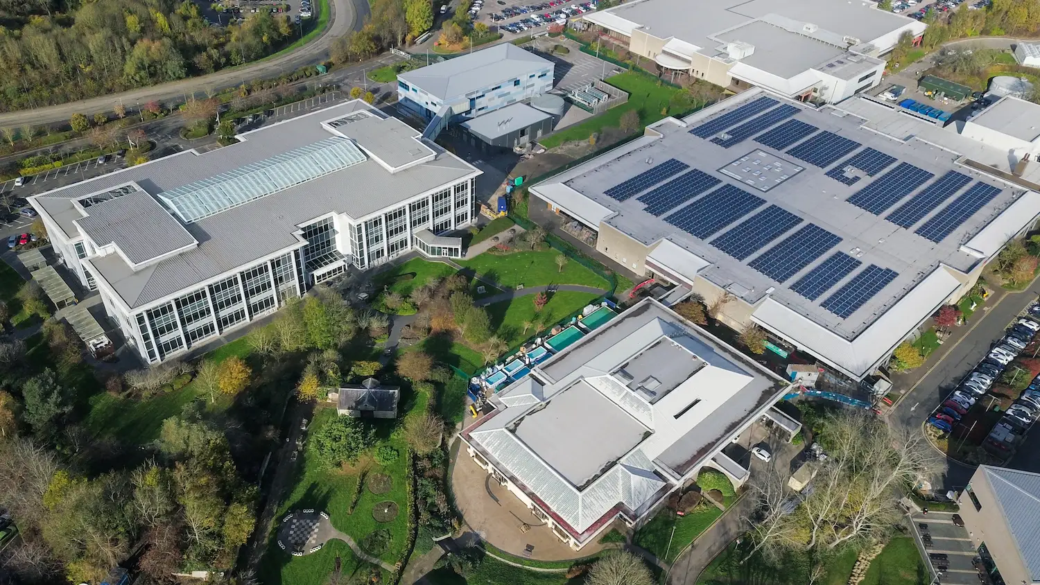 Large solar farm installation